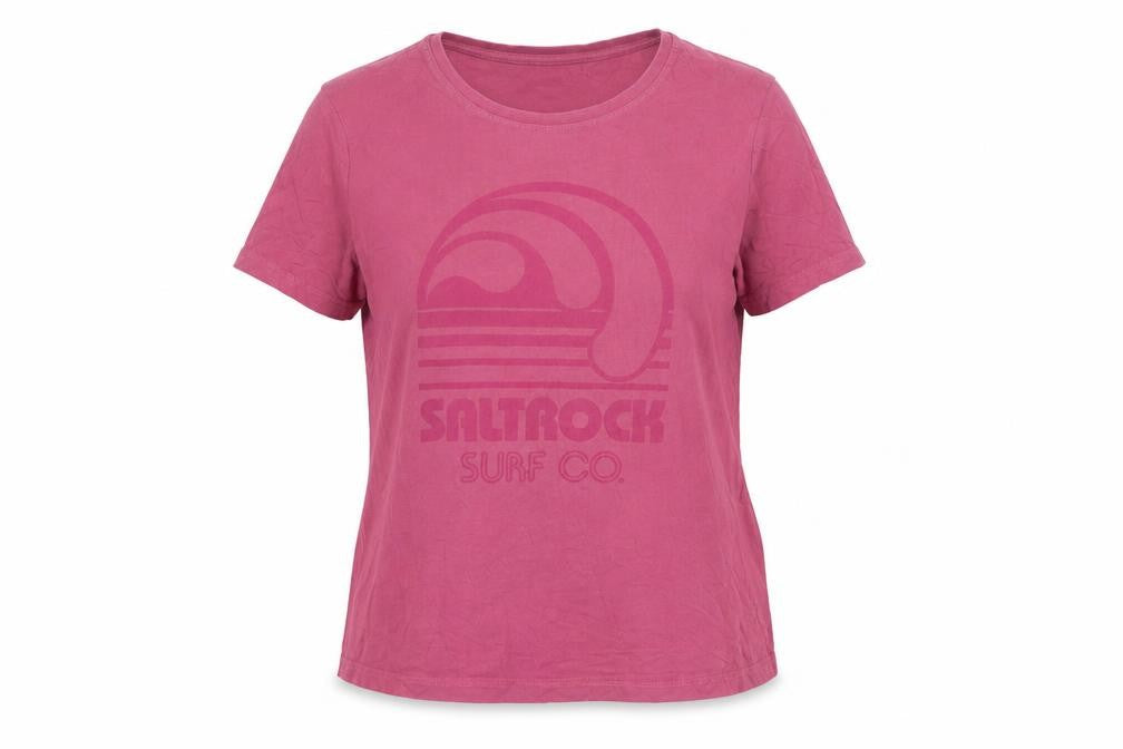 Saltrock Womens Pink Size 16 Cotton Surf Graphic T-Shirt