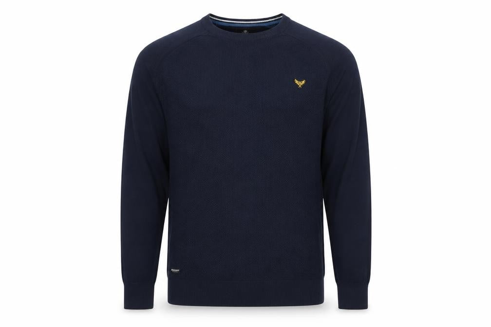 Threadbare Men's Blue 2XL Cotton Crew Neck Jumper