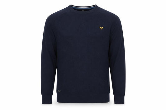 Threadbare Men's Blue 2XL Cotton Crew Neck Jumper