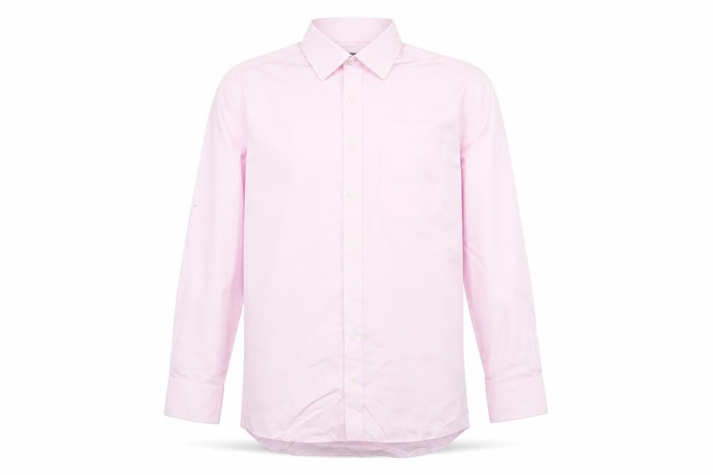 Marks & Spencer Mens Pink 15in Regular Fit Cotton Dress Shirt