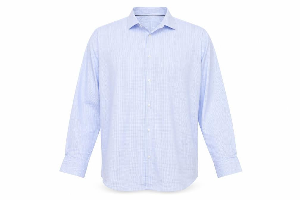 Marks & Spencer Men’s Blue Check Regular Fit Cotton Shirt 18”