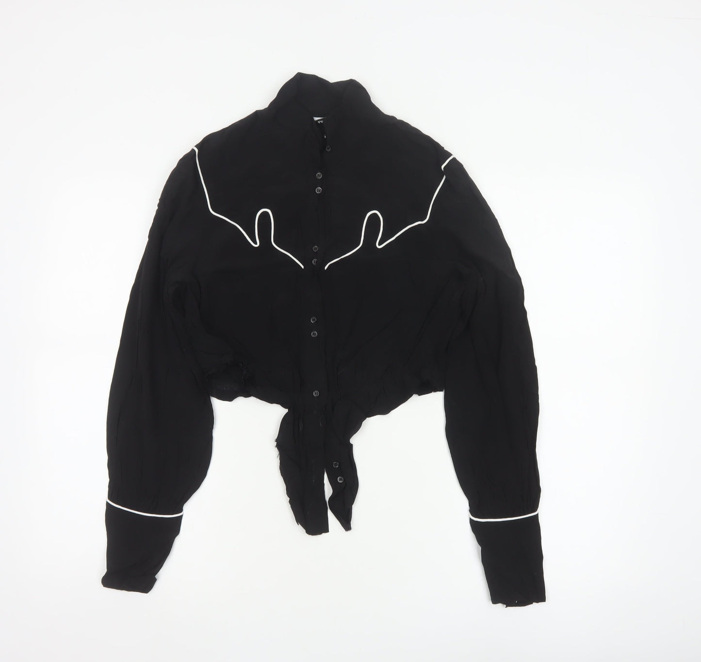 & Other Stories Women’s Black Western Cropped Blouse Size 8