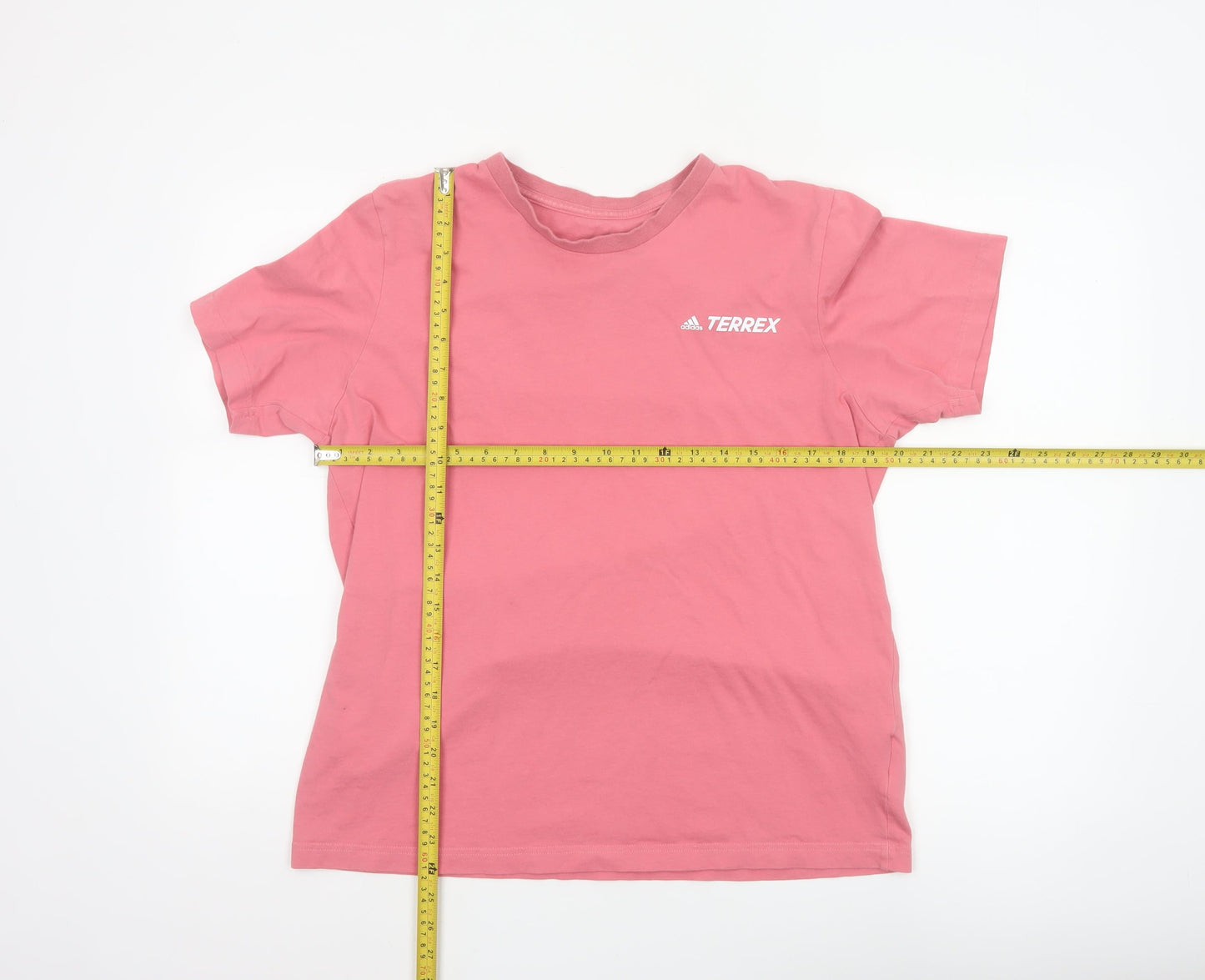 Adidas Terrex Men's Pink Graphic Short Sleeve Crew Neck T-Shirt M