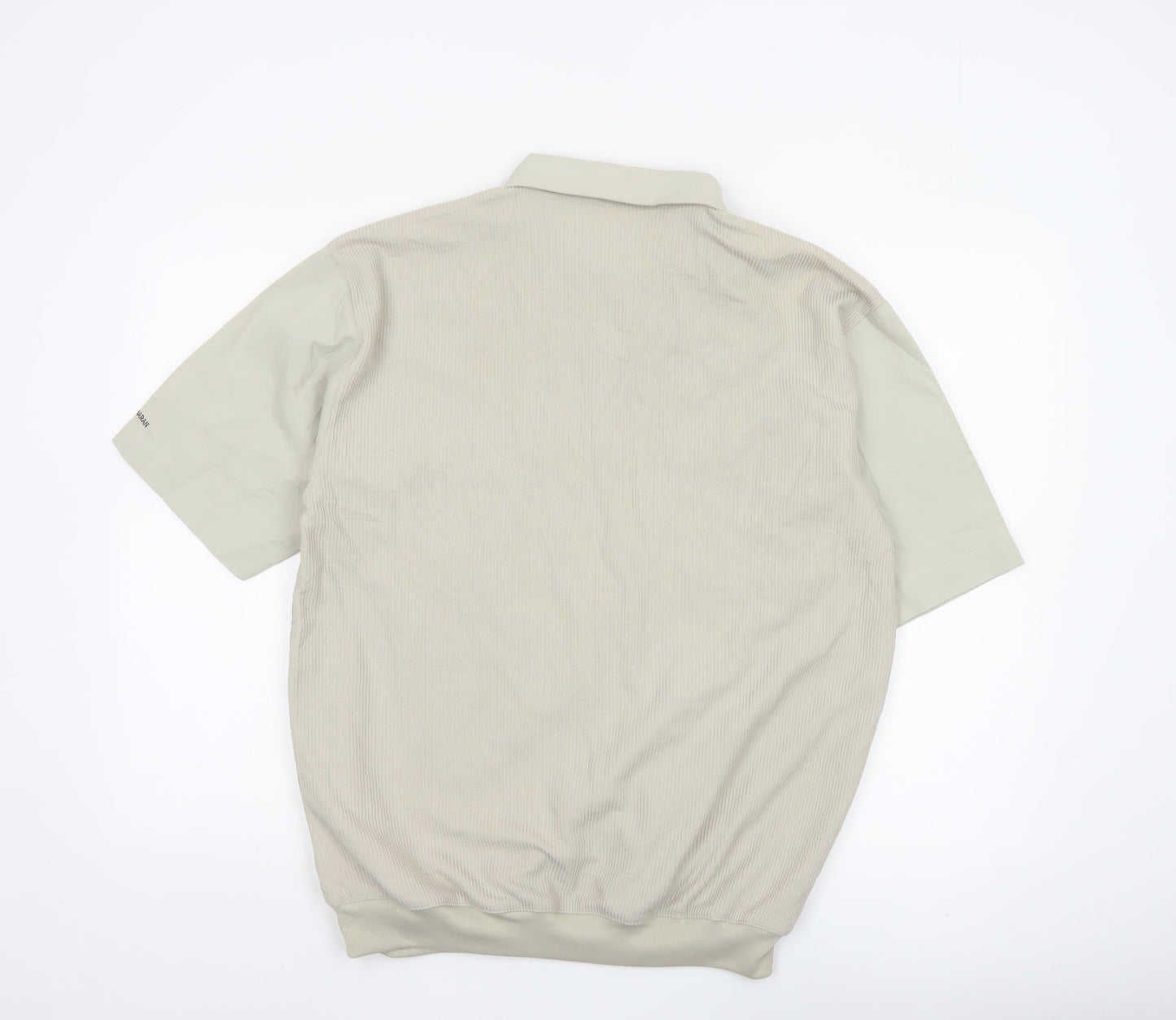 Catamaran Men's Beige Short Sleeve Collared Polo Shirt Size S