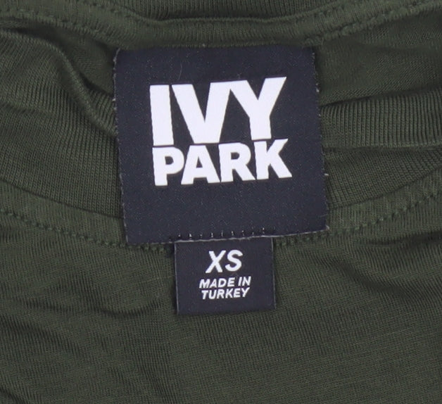 Ivy Park Women's Green XS Basic Logo T-Shirt
