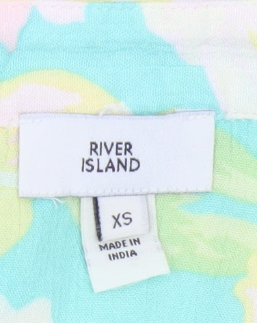 River Island Women’s Multicoloured Floral Tunic Blouse XS