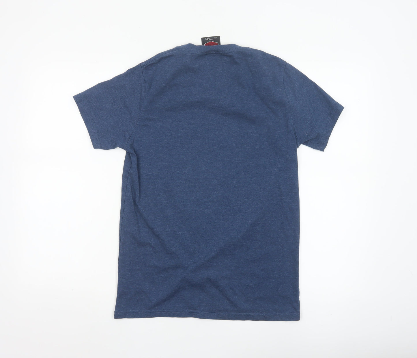 Surfanic Men's Blue Graphic Sports T-Shirt XS Regular Fit