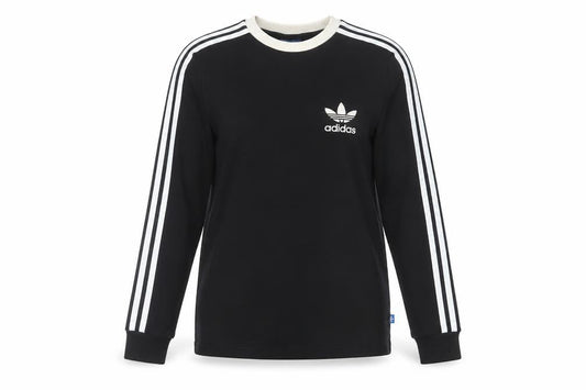 Adidas Women Black Long Sleeve Crew Neck Jersey Top Size 10