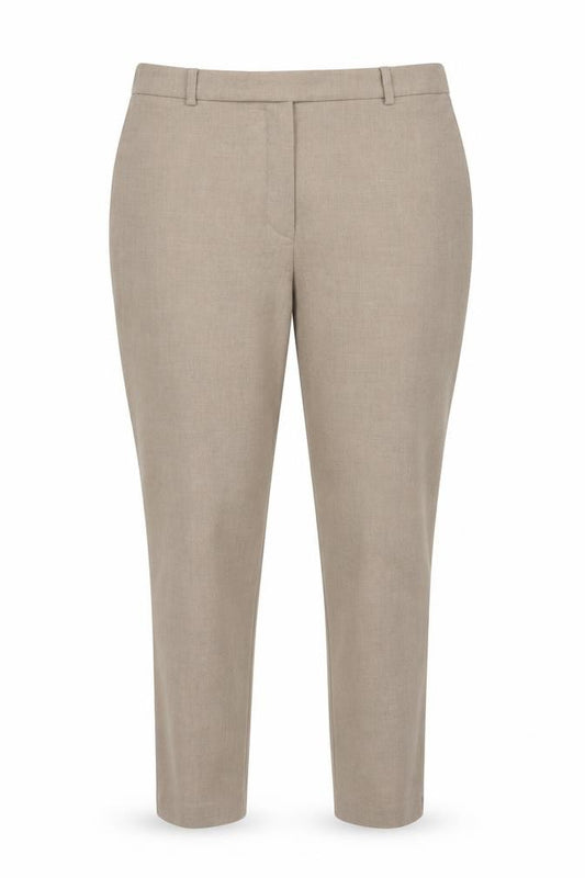 Marks and Spencer Women Beige Size 16 Straight Leg Trousers