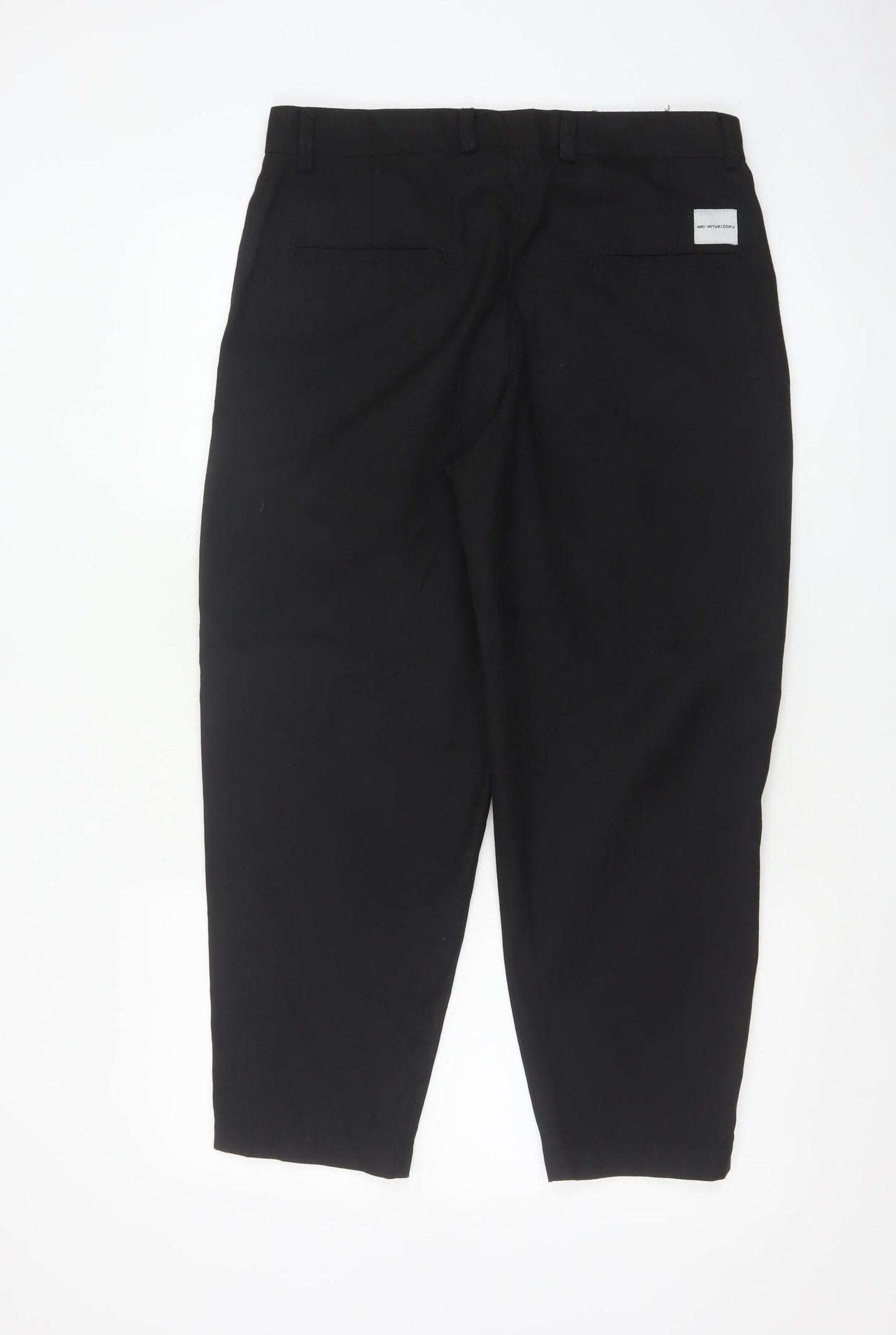 MKI Miyuki Zoku Women's Black Chino Tapered Trousers M