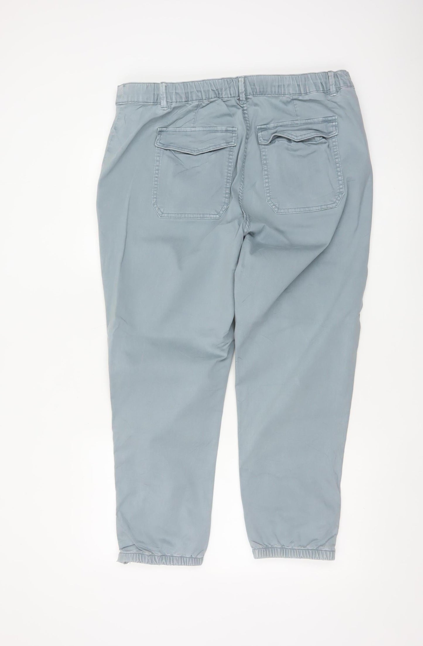 Marks and Spencer Women Grey Size 18 Cargo Trousers with Ankle Zip
