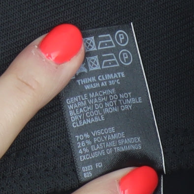 Marks and Spencer Women’s Black Size 22 Long Leggings Viscose Blend