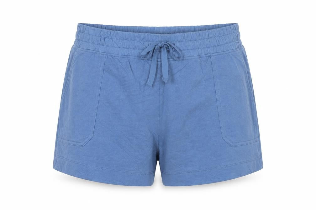 Marks & Spencer Women's Blue Cotton Blend Casual Shorts Size 24