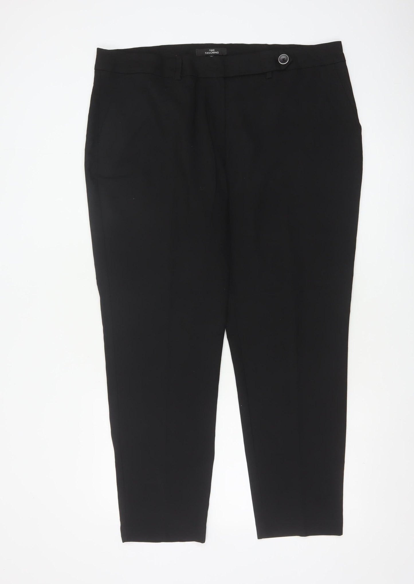 Next Women's Black Size 18 Regular Tailored Work Trousers