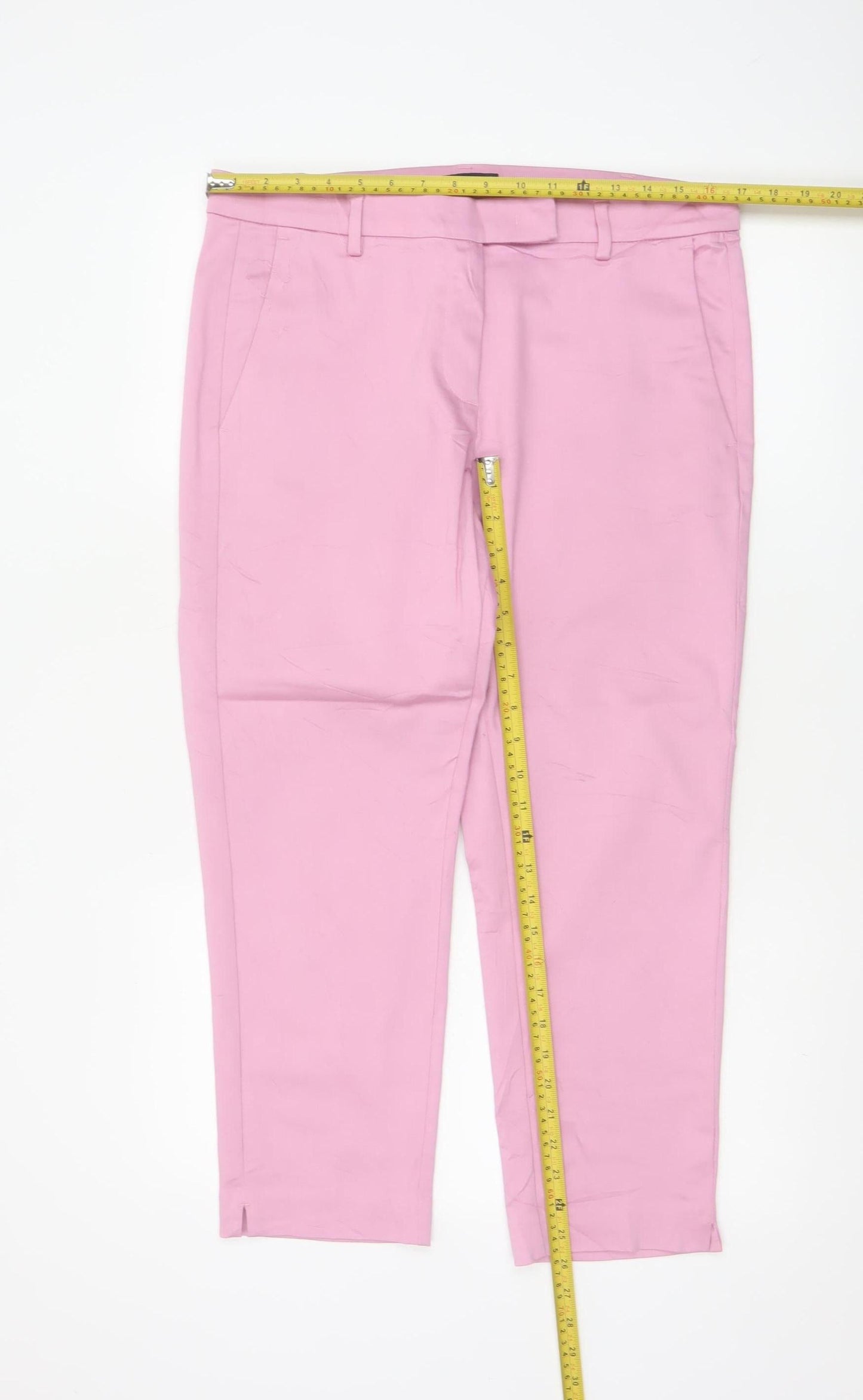 Marks and Spencer Women’s Pink Chino Trousers Size 14 Short