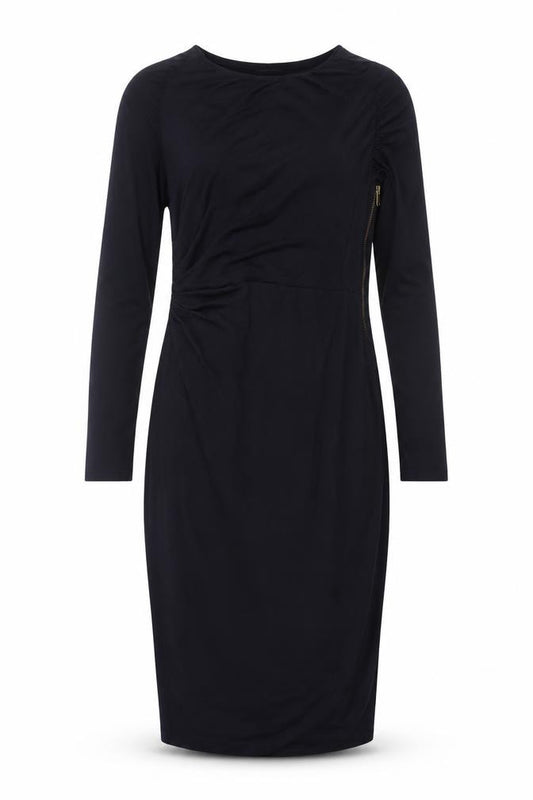 Whistles Women's Black Wool Blend Knee Length Sheath Dress Size 10