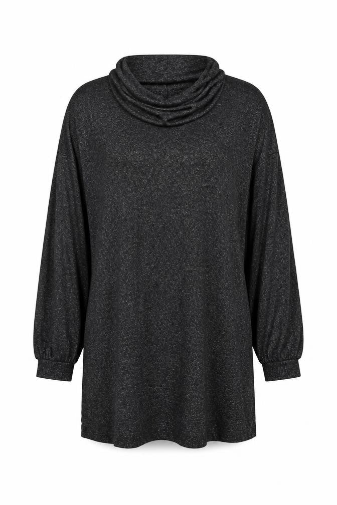 Marks & Spencer Women’s Black Roll Neck Long Sleeve Jersey Nightshirt Size 20