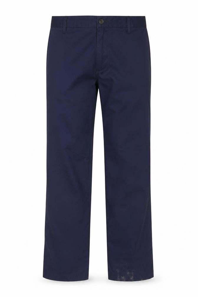 Marks & Spencer Men's Blue 34x33 Regular Fit Chino Trousers