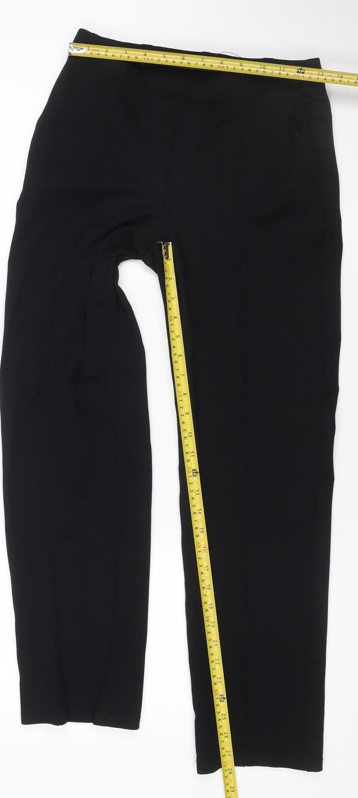 Marks and Spencer Women’s Black Size 12 Tailored Stretch Work Trousers