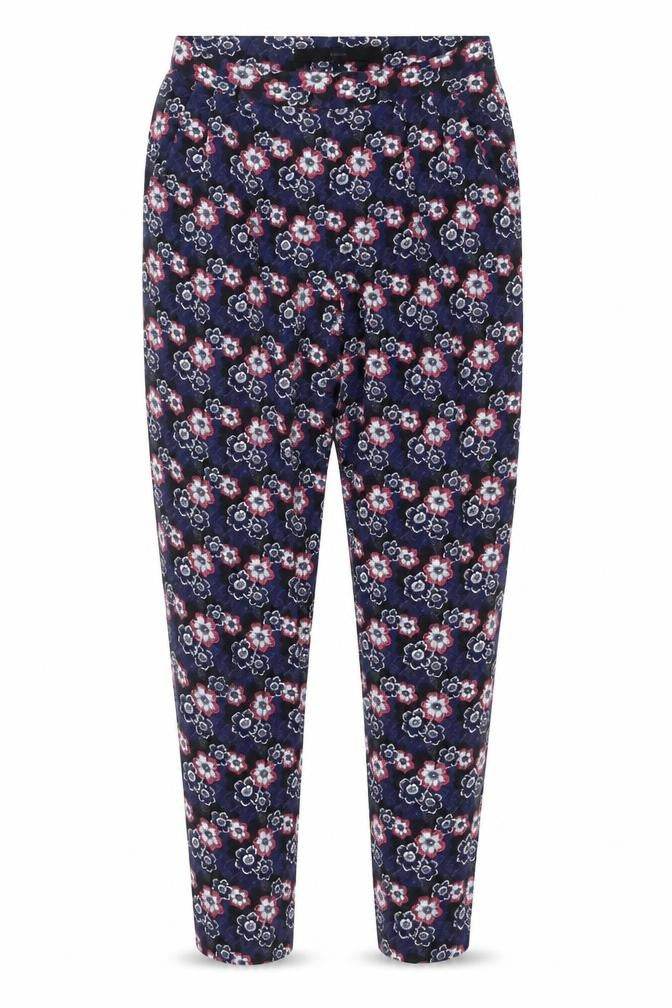 Next Women’s Blue Floral Viscose Stretch Slim Leggings Size 8
