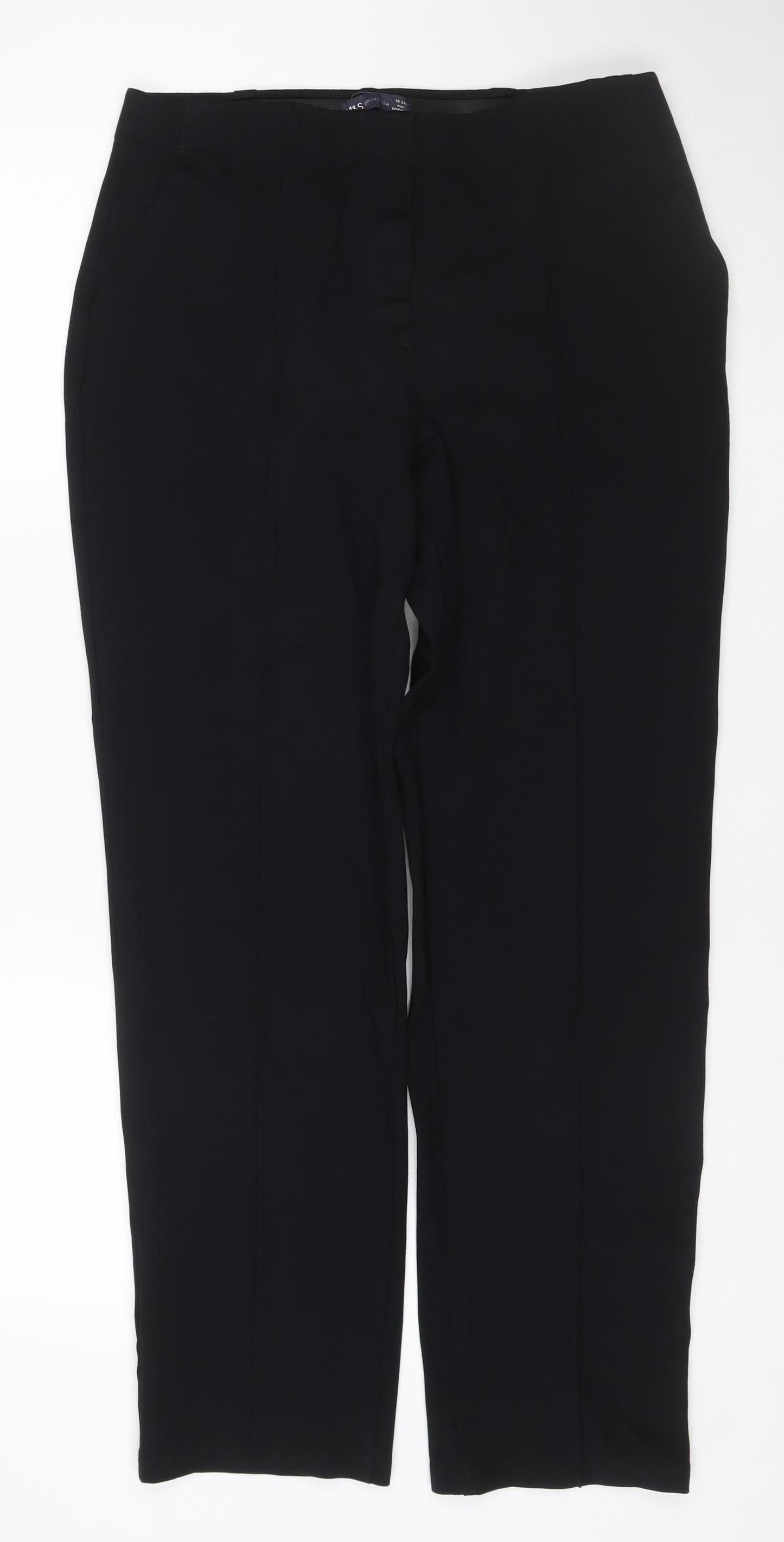 Marks and Spencer Women’s Black 14L Stretch Dress Trousers