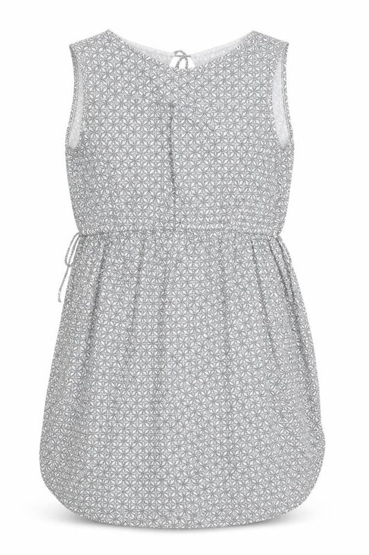 MAMA Women’s Grey Geometric Maternity Wrap Dress Size 12