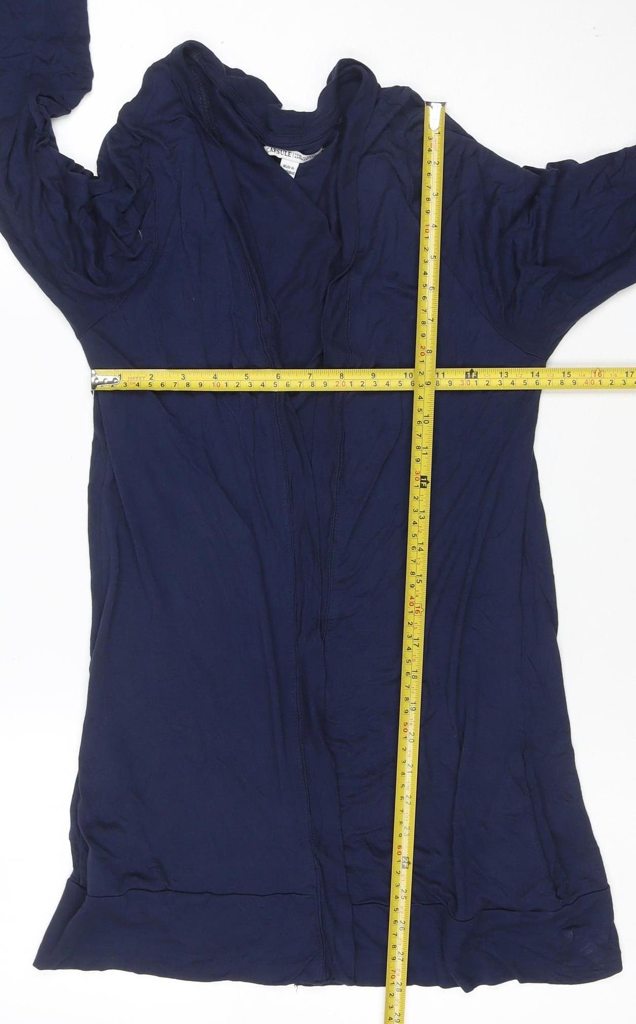 Capsule Womens Blue Long Sleeve Lightweight Open Cardigan Size 14