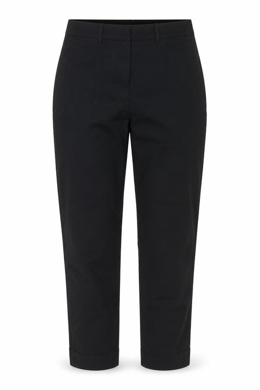 Marks and Spencer Womens Black Size 8 Straight Leg Work Trousers