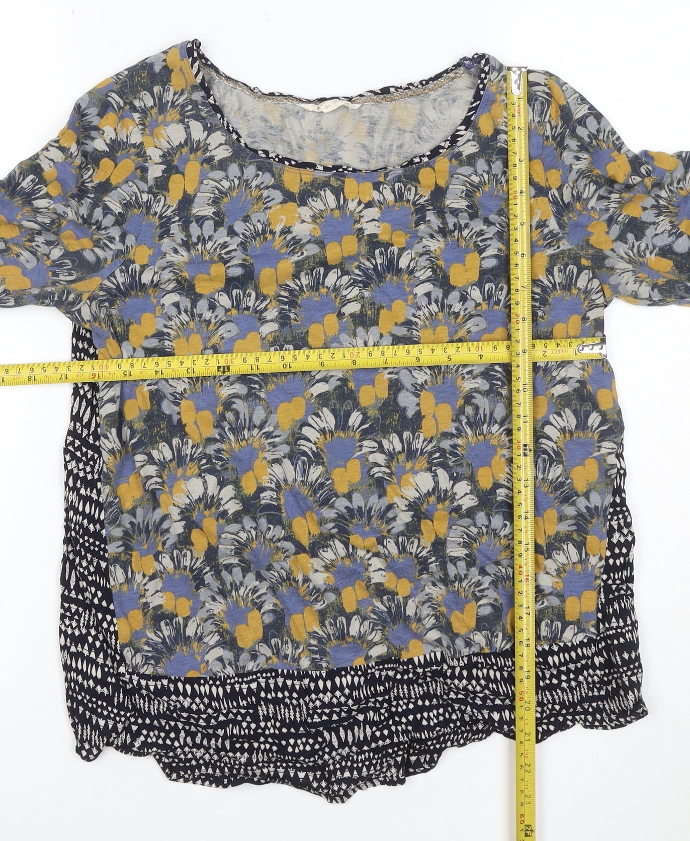 White Stuff Women’s Multicoloured Floral Tunic Blouse Size 10