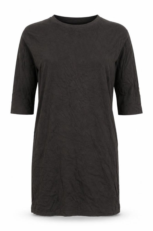 Majestic Filatures Women Brown Cotton Cashmere Knee Length T-Shirt Dress S