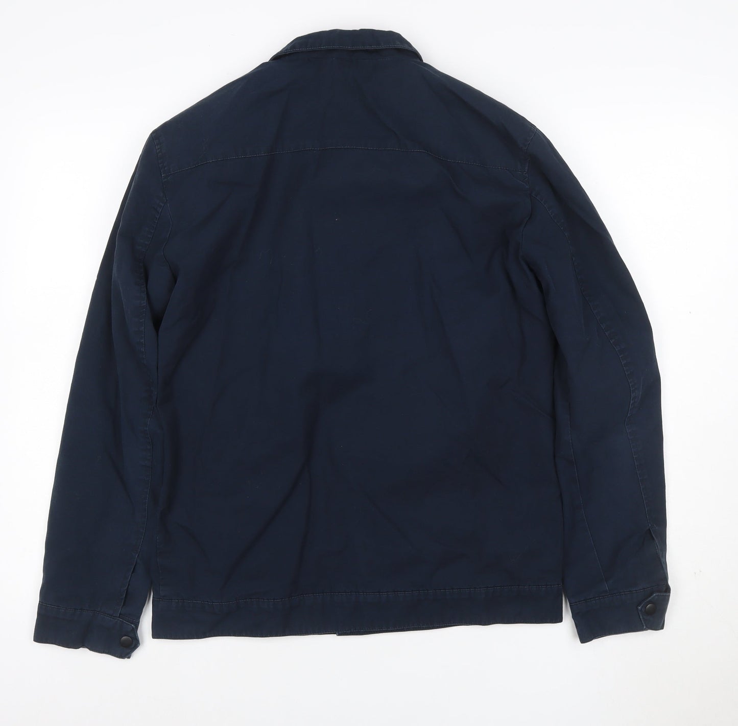 SELECTED HOMME Men's Blue Cotton Casual Jacket Size S