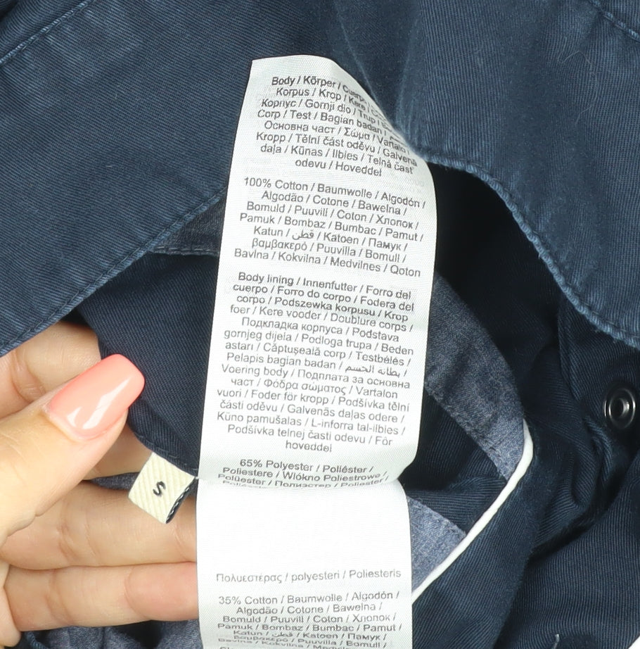 SELECTED HOMME Men's Blue Cotton Casual Jacket Size S
