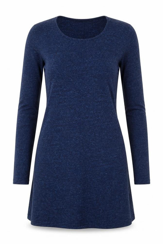 H&M Women Blue Long Sleeve Bodycon Jersey Short Dress Size S