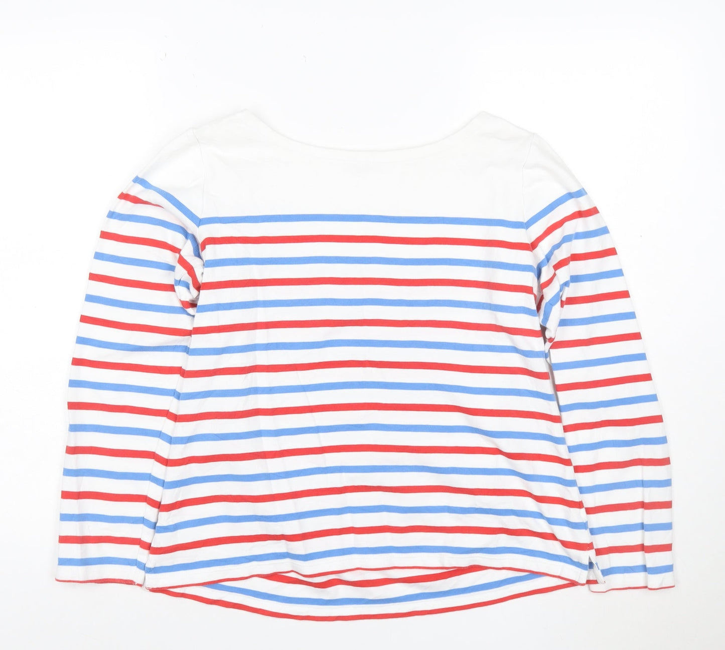 Cath Kidston Women’s Multicoloured Striped Boat Neck Long Sleeve T-Shirt M