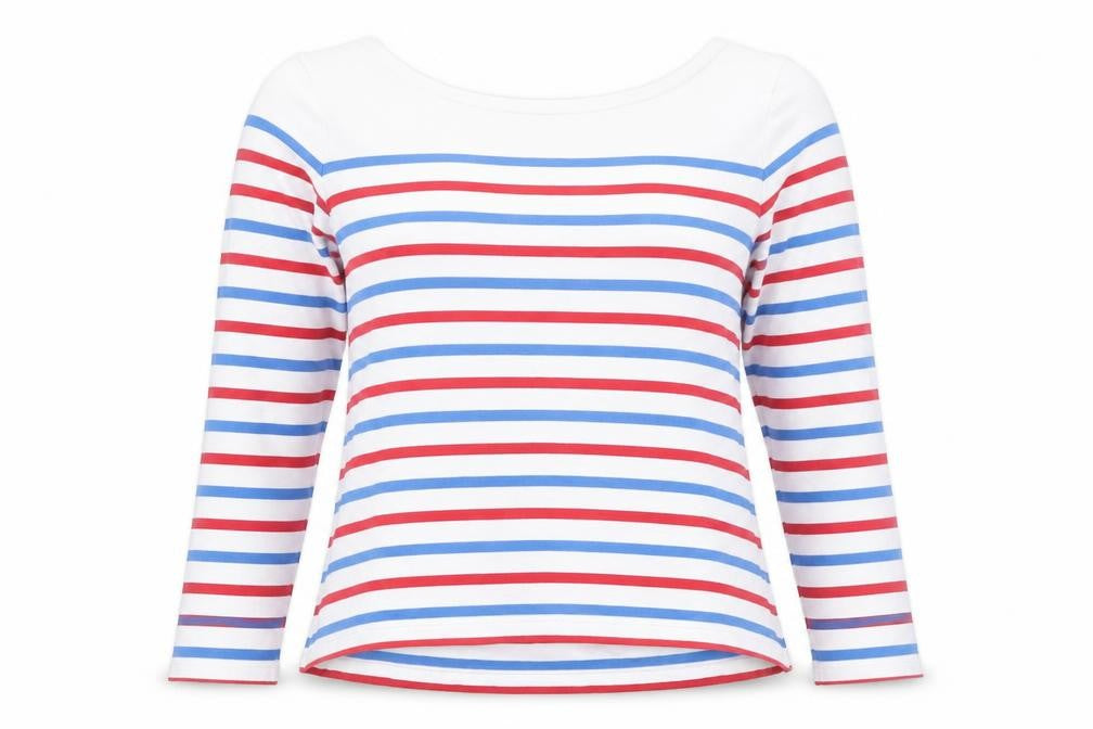Cath Kidston Women’s Multicoloured Striped Boat Neck Long Sleeve T-Shirt M