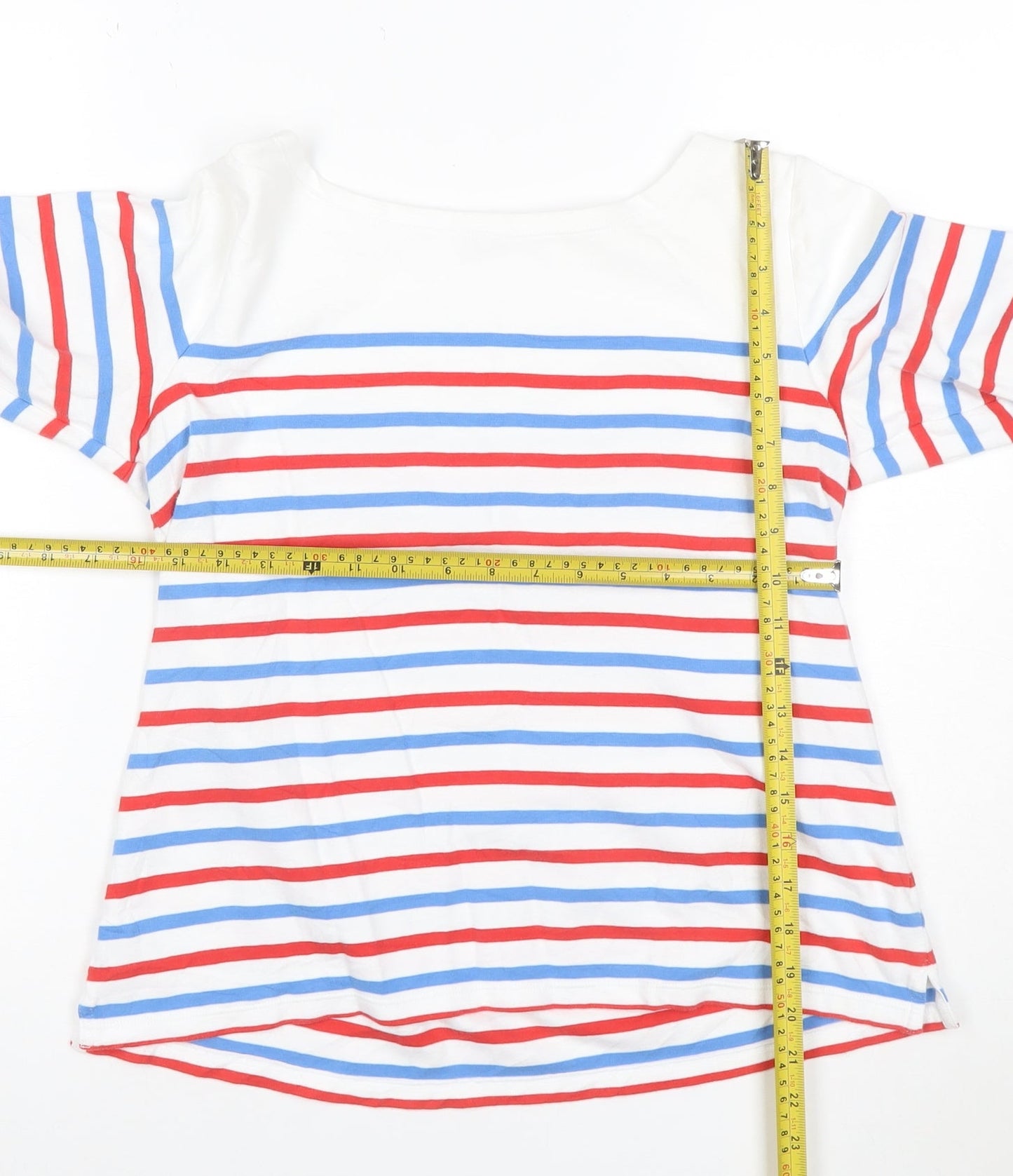 Cath Kidston Women’s Multicoloured Striped Boat Neck Long Sleeve T-Shirt M