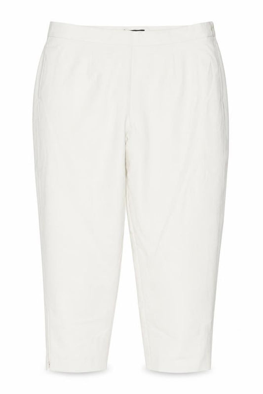 Marks and Spencer Women Ivory Regular Fit Trousers Size 22