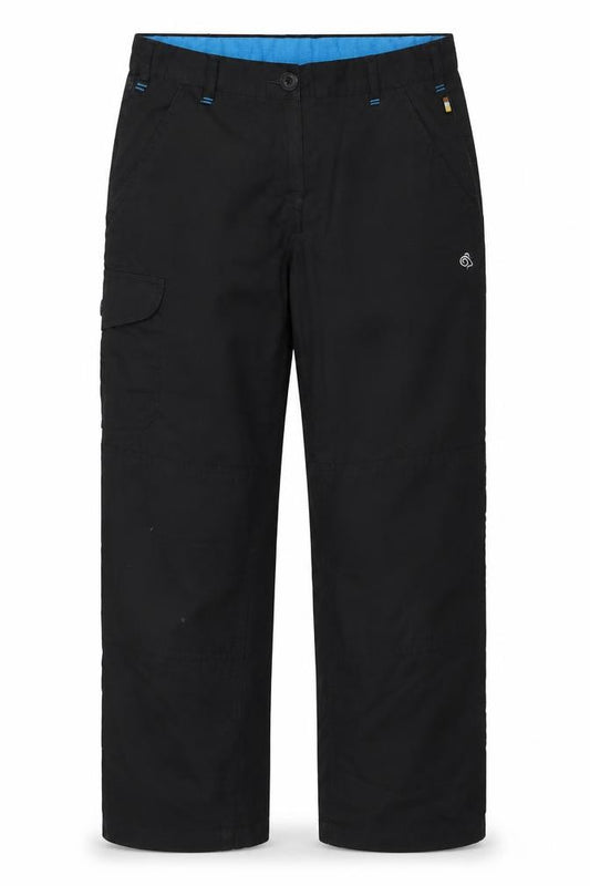 Craghoppers Womens Black Cargo Trousers Size 10 Regular Fit Travel Pants