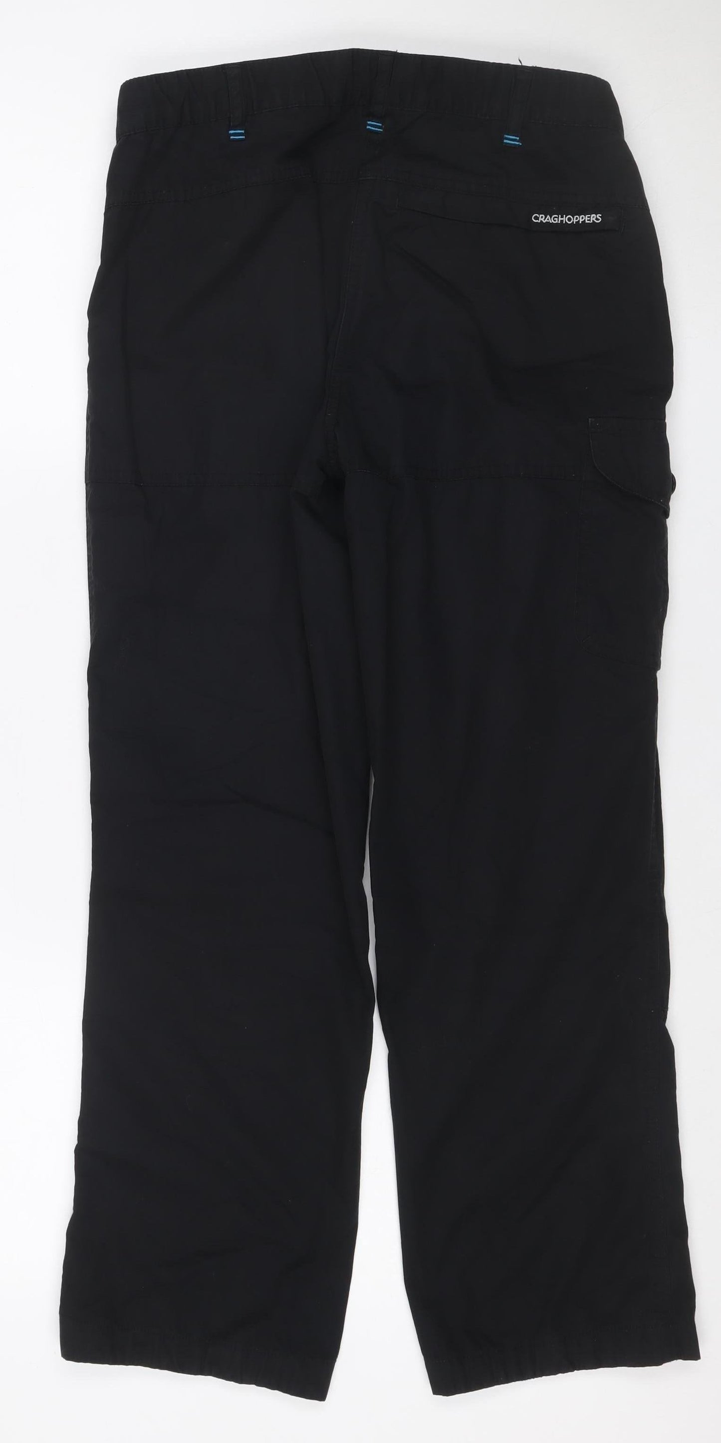 Craghoppers Womens Black Cargo Trousers Size 10 Regular Fit Travel Pants
