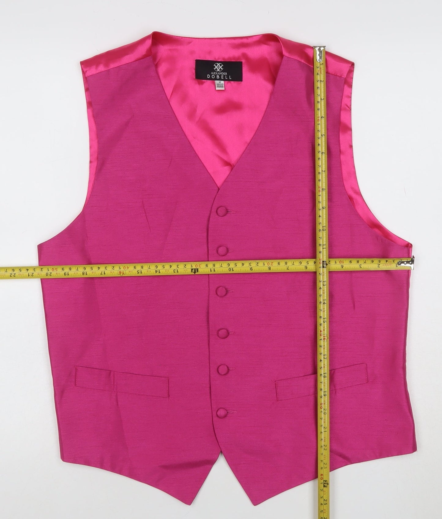 Alexander Dobell Pink Polyester Formal Waistcoat UK 40 M Women's