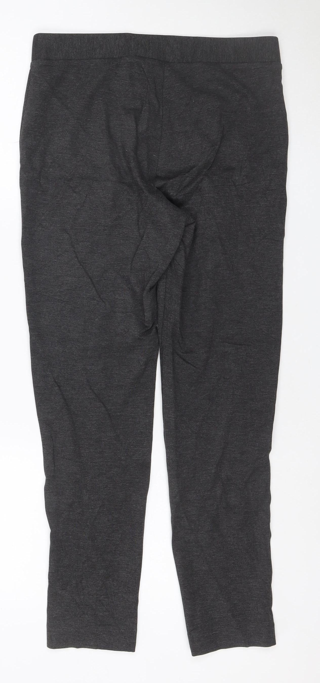 Marks and Spencer Women's Grey Size 12 Stretch Jersey Trousers