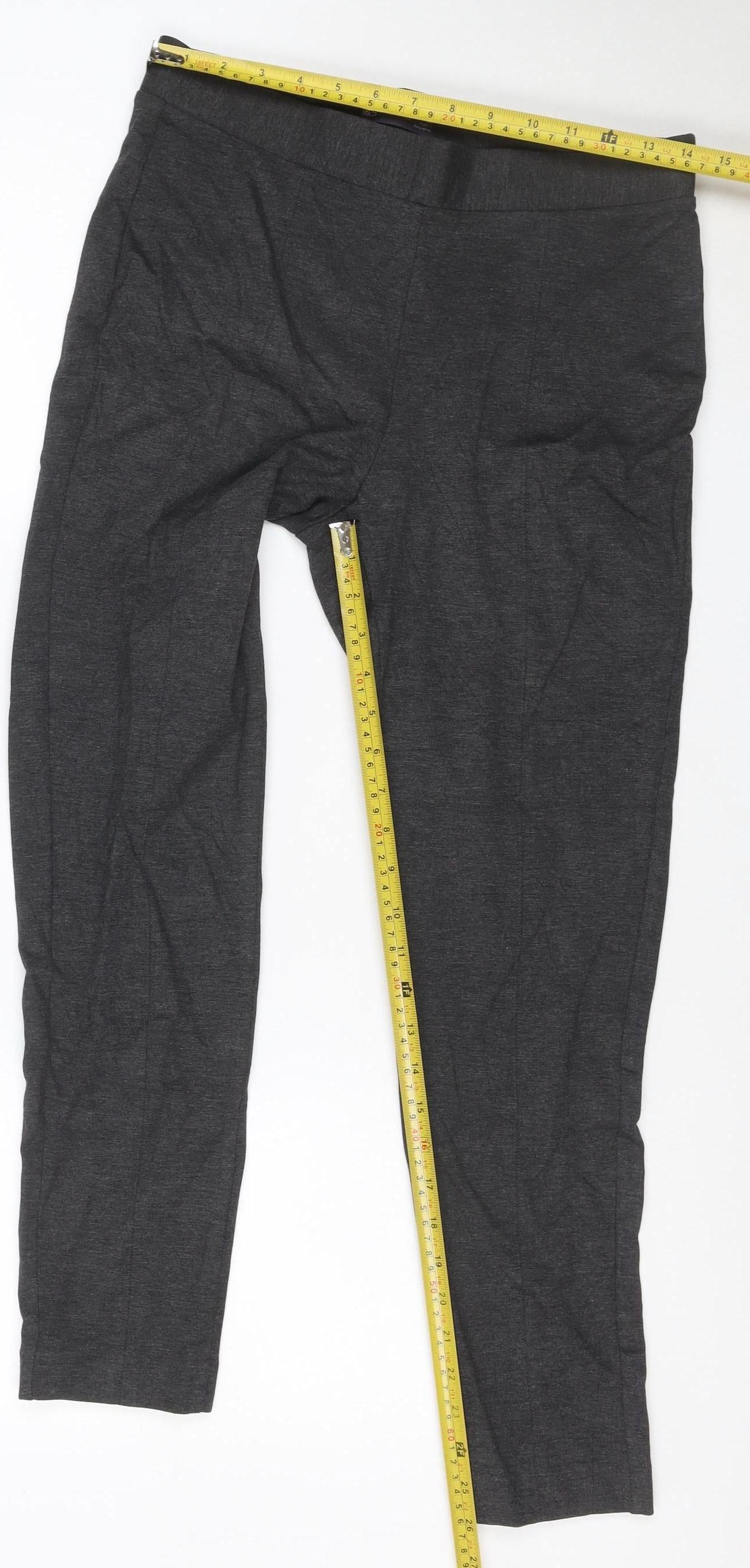 Marks and Spencer Women's Grey Size 12 Stretch Jersey Trousers