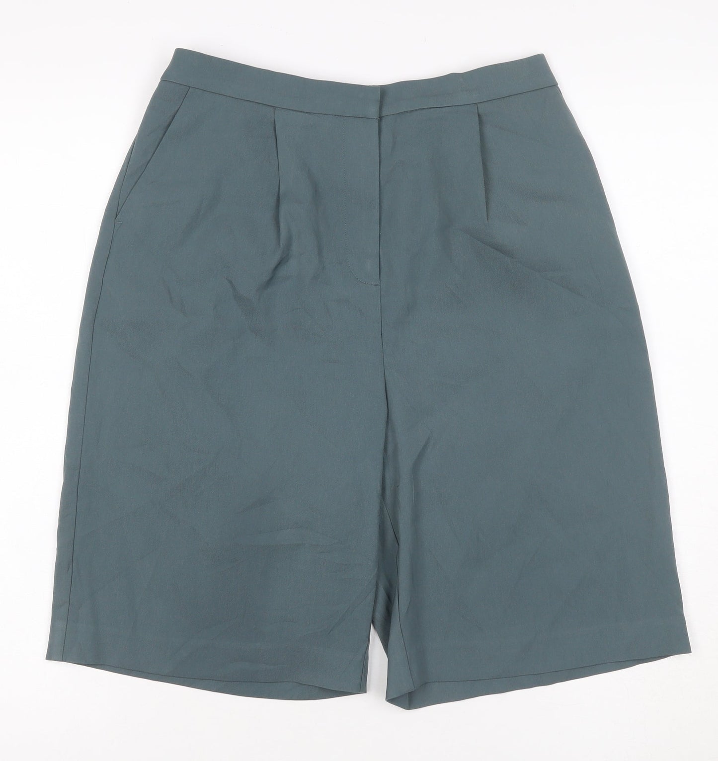 Marks and Spencer Women’s Green Size 10 Bermuda Shorts Regular Fit