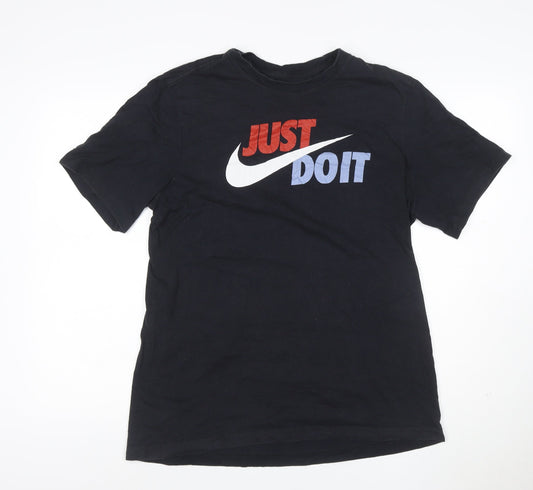 Nike Men's Black Just Do It Graphic Sports T-Shirt Size L