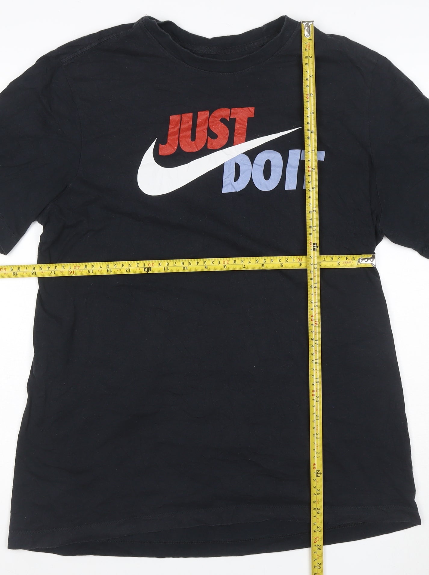 Nike Men's Black Just Do It Graphic Sports T-Shirt Size L
