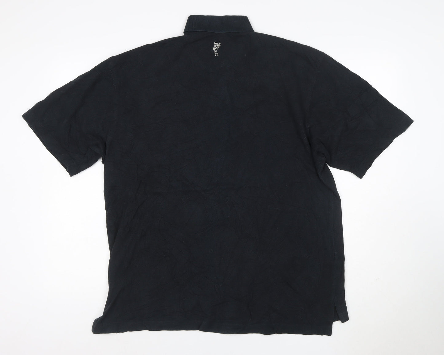 Ashworth Men's Black Cotton Golf Polo Shirt Size M Regular Fit