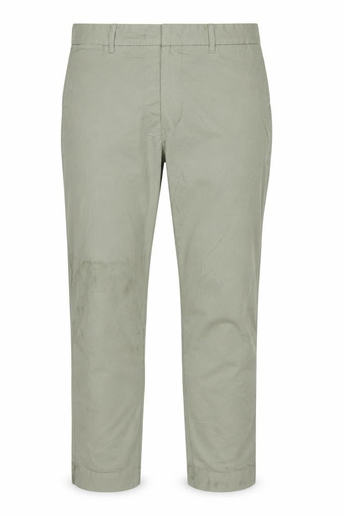 Marks & Spencer Men's Green Slim Fit Chino Trousers Size 10