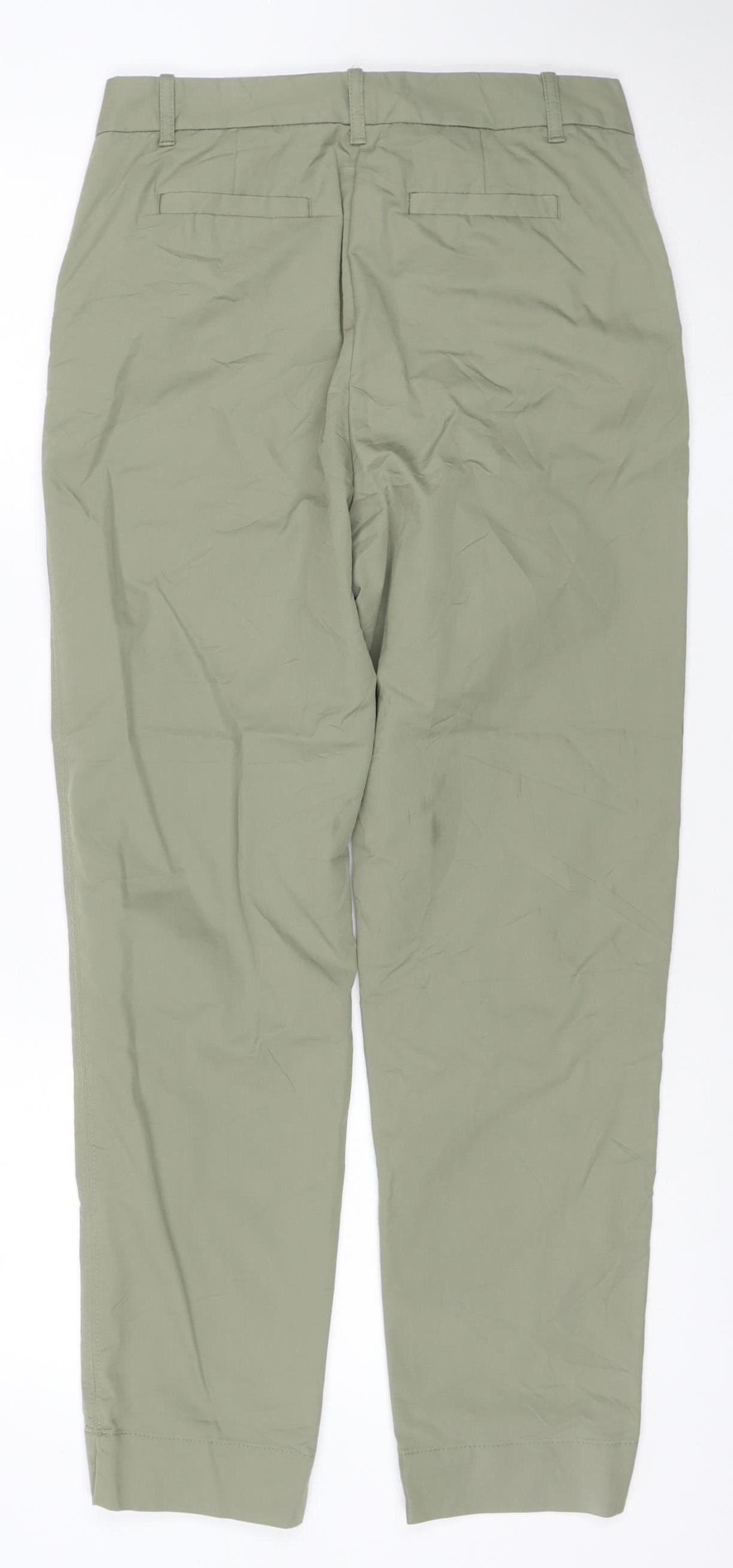 Marks and Spencer Men's Green Slim Fit Chino Trousers Size 10