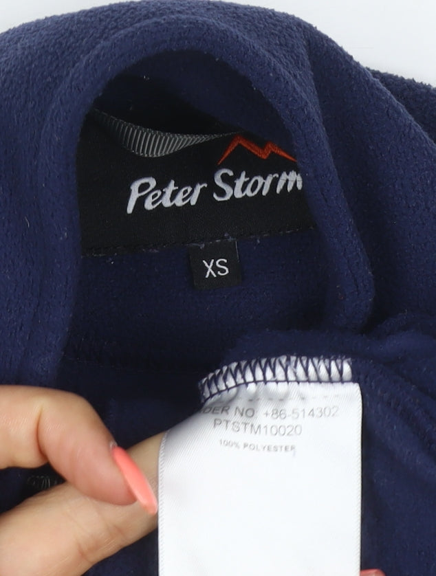 Peter Storm Men's Navy XS Fleece 1/2 Zip Pullover Sweatshirt