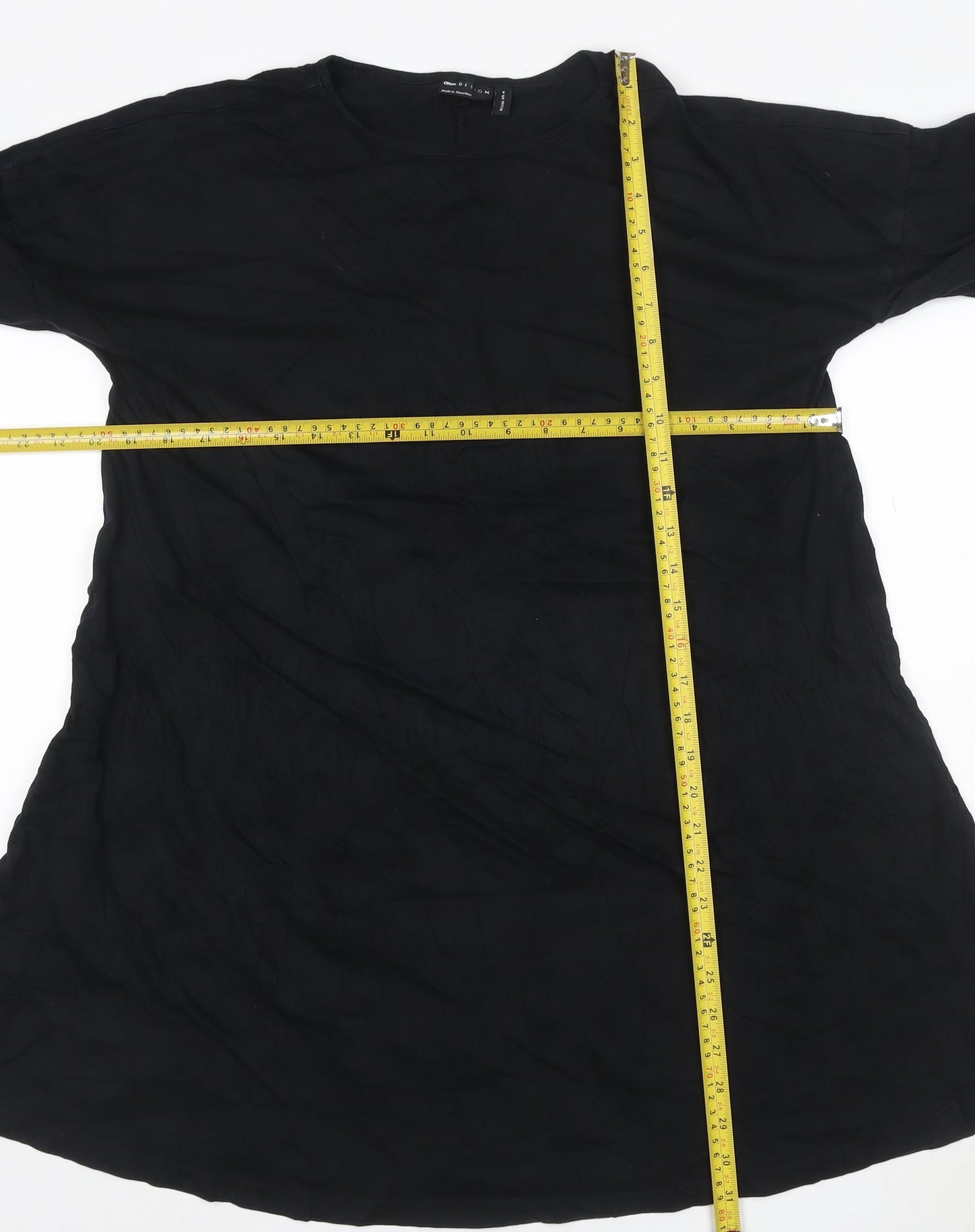 ASOS DESIGN Women’s Black Size 8 Shift Dress Long Sleeve